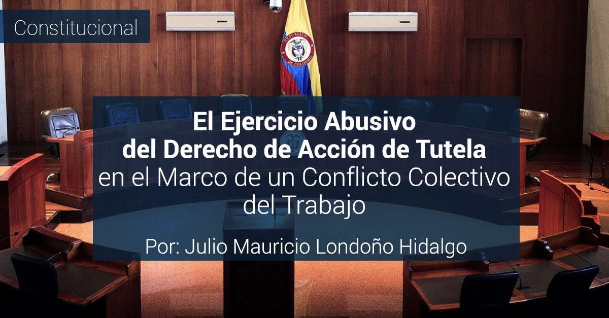 El Ejercicio Abusivo del Derecho de Acci El Ejercicio Abusivo del Derecho de Acci