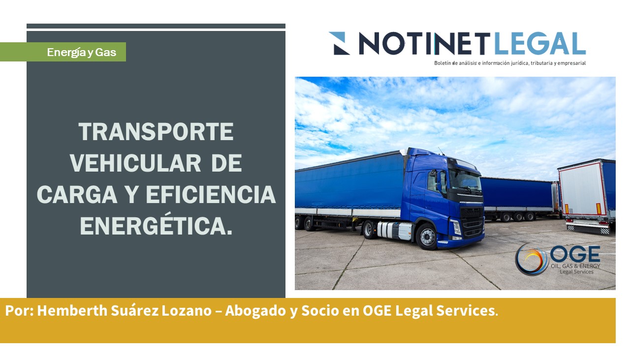 Transporte vehicular de carga y eficiencia energética