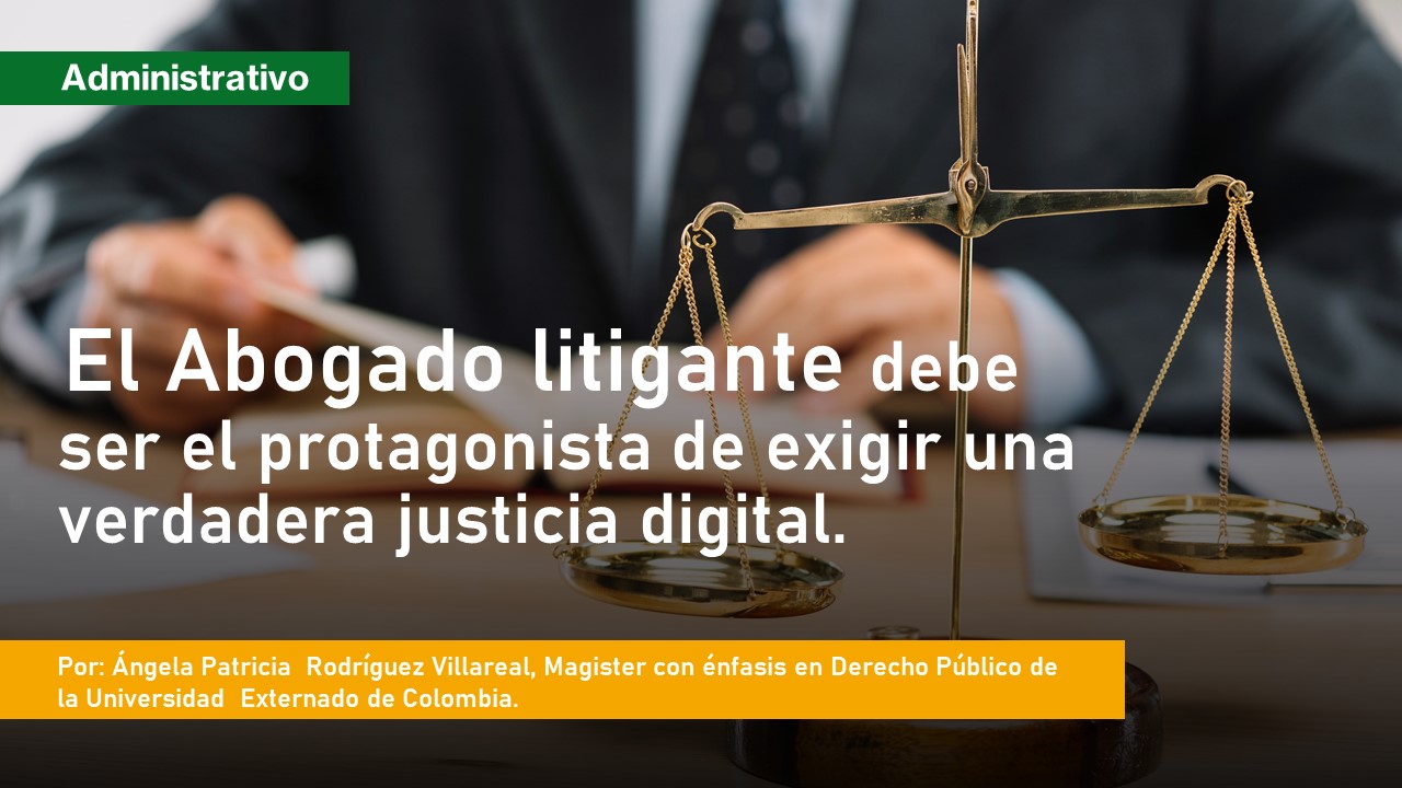 El Abogado Litigante debe ser el protagonista de exigir una verdadera justicia digital.
