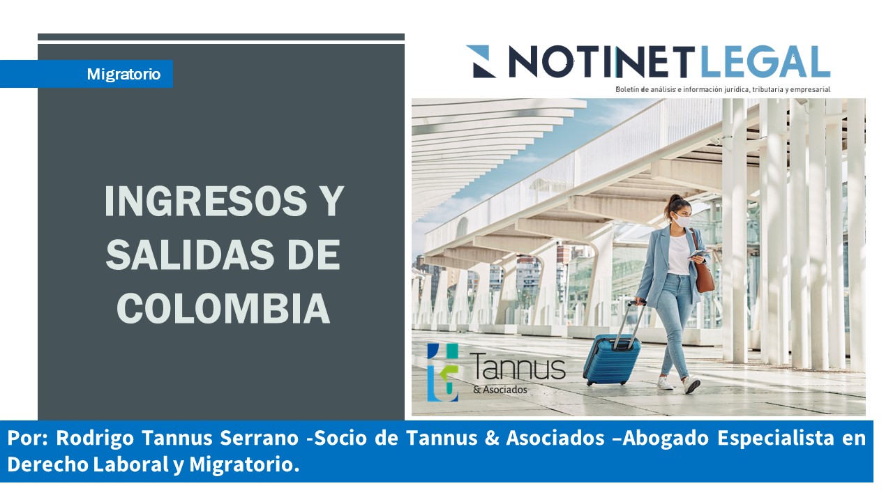 Ingresos y salidas de Colombia