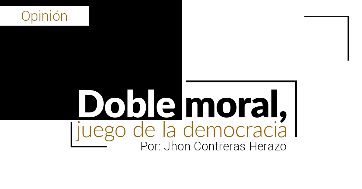 Doble moral,  juego de la democracia