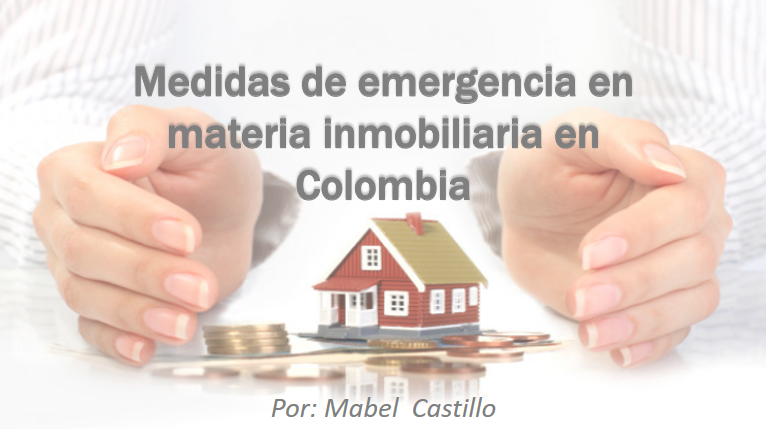 Medidas De Emergencia En Materia Inmobiliaria En Colombia