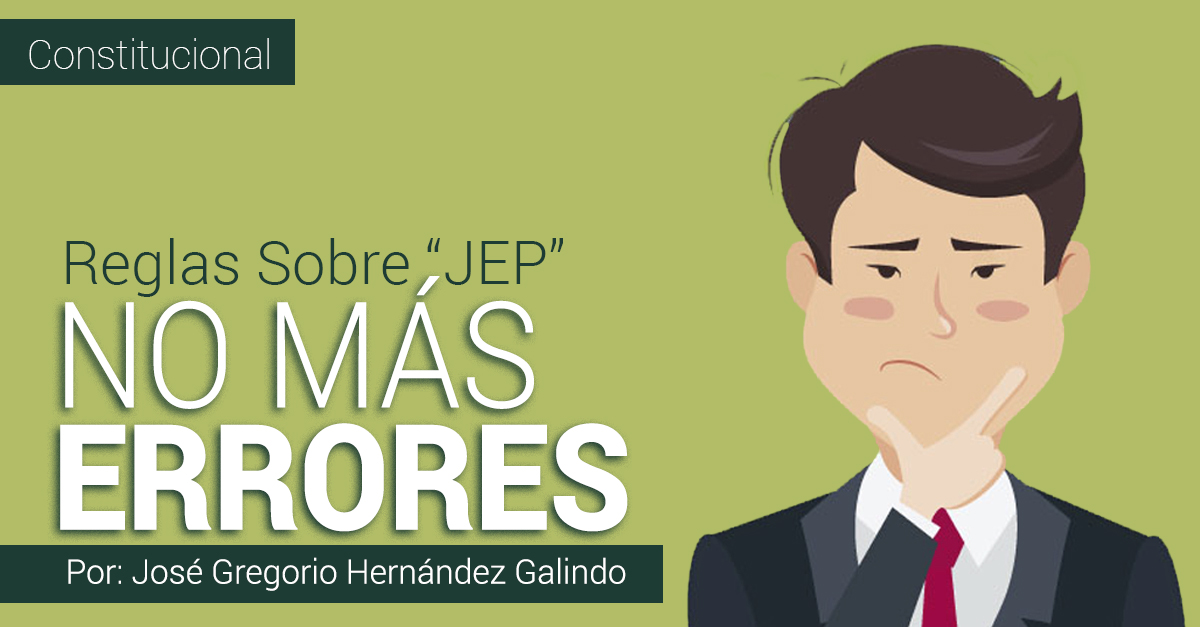 REGLAS SOBRE "JEP":