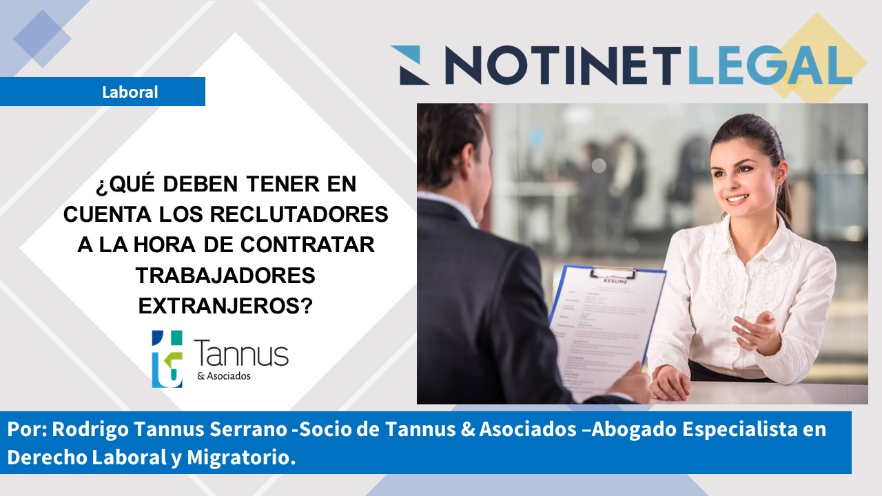 ¿Qué deben tener en cuenta los reclutadores a la hora de contratar trabajadores extranjeros?
