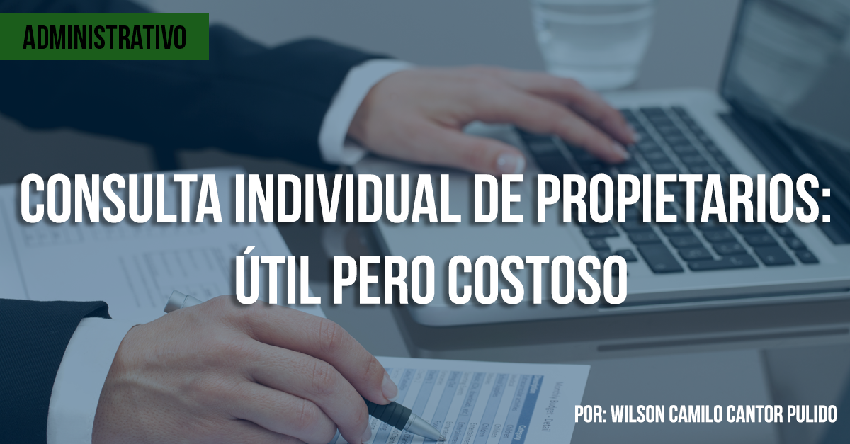 CONSULTA INDIVIDUAL DE PROPIETARIOS: 