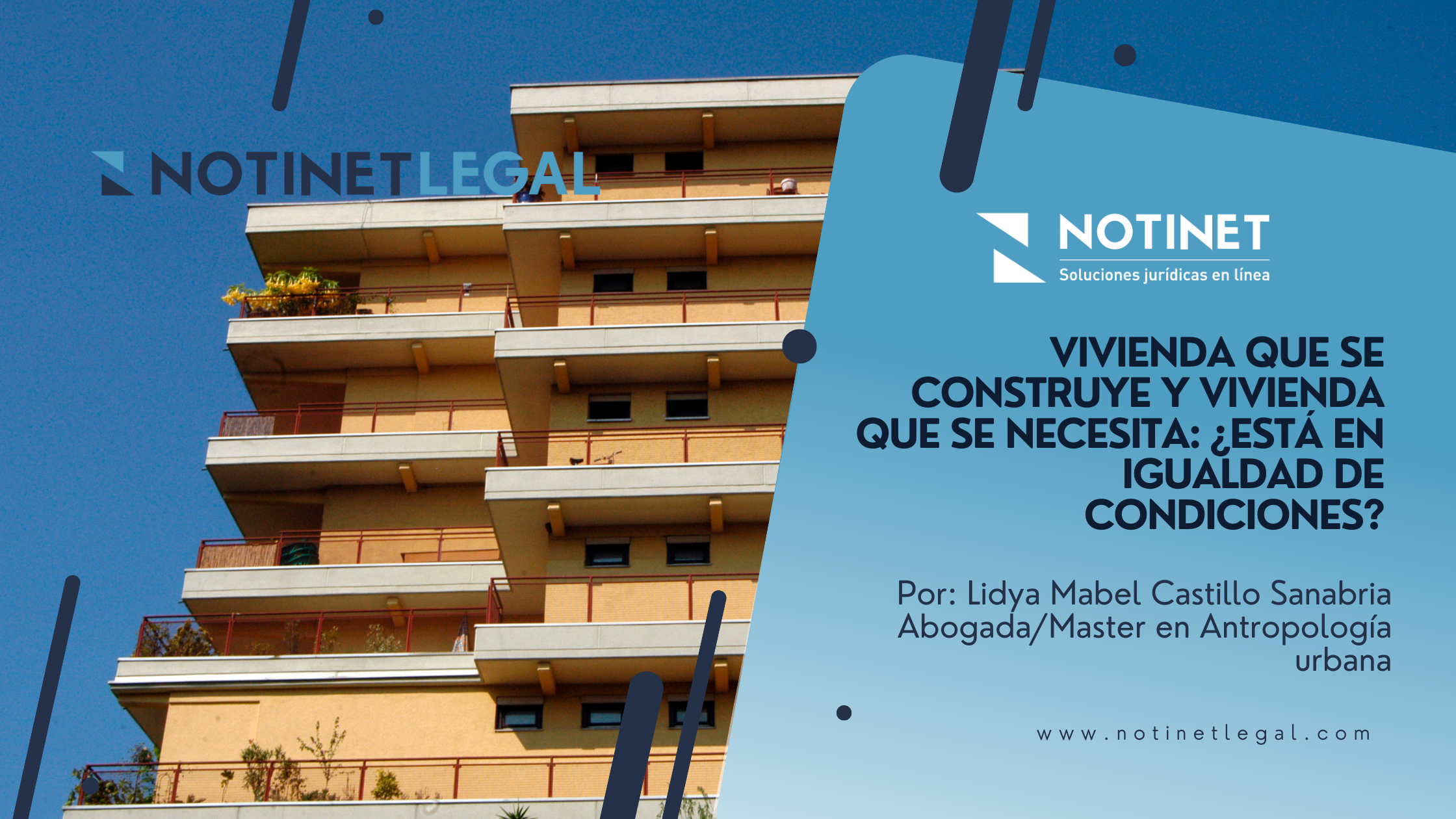 Vivienda que se construye y vivienda que se necesita: ¿está en igualdad de condiciones?