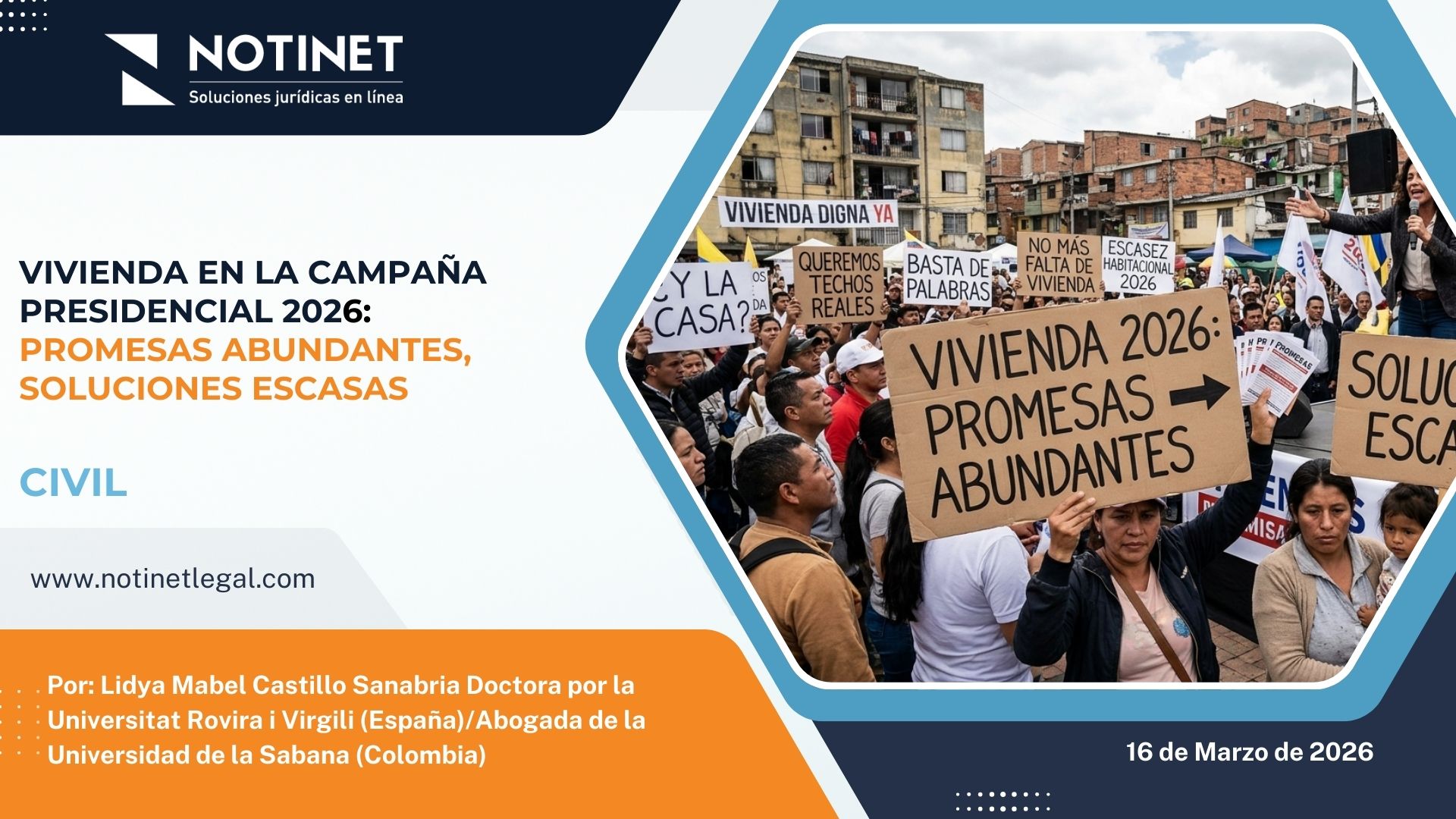 Vivienda en la campaña presidencial: promesas abundantes, soluciones escasas