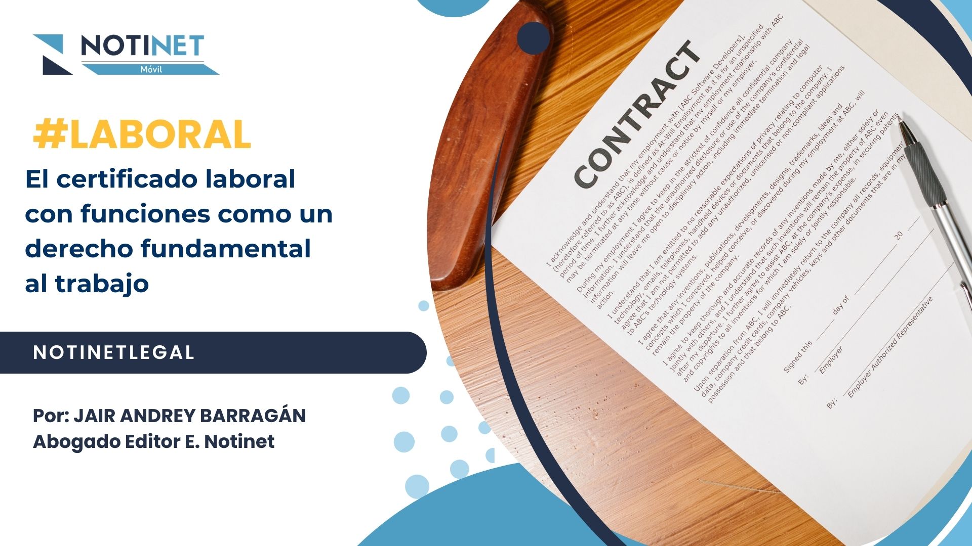El certificado laboral con funciones como un derecho fundamental al trabajo