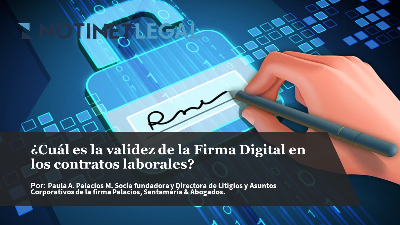¿Cuál es la validez de la firma digital en los contratos laborales?