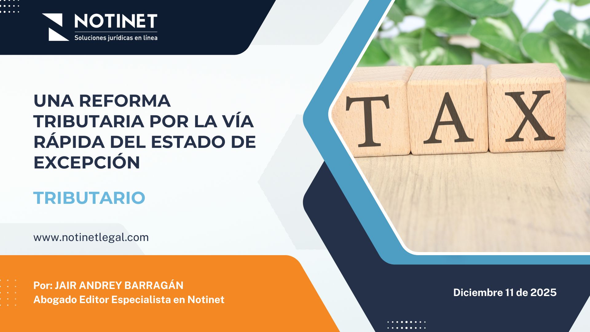 Una reforma tributaria por la vía rápida del estado de excepción