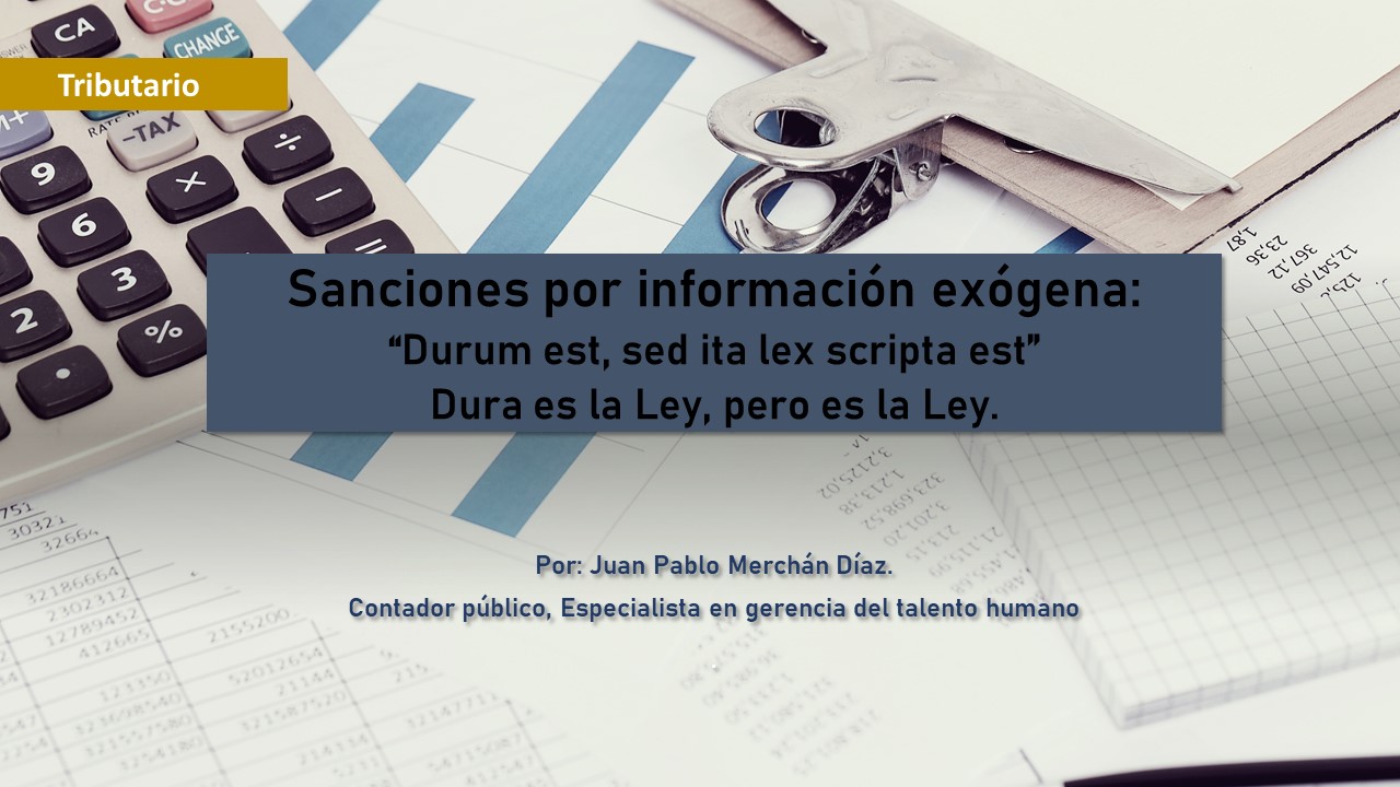 Sanciones por información exógena